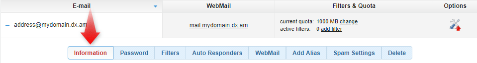 email account settings 1