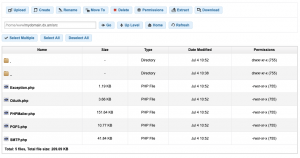 The PHPMailer files were successfully uploaded on your site!
