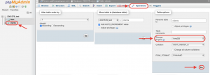 phpMyAdmin allows you to update the storage engine that is in use right inside of the Operations tab.