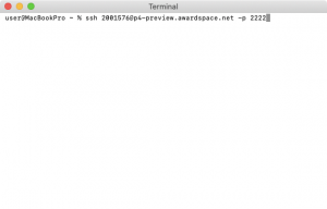 Our shared hosting platform uses a non-standard port for SSH connections, so you should make sure that it is correctly specified in your command.