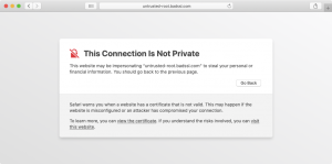 When you break the chain of trust, web browsers can no longer guarantee that the SSL originates from a trusted source.