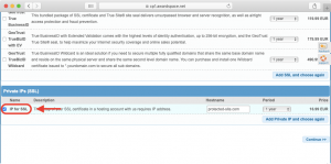 The process of renewing an IP for SSL is very similar to purchasing a brand new Private IP address.