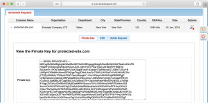 The Private Key for your future SSL certificate can be obtained as part of your CSR.