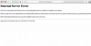 If a server encounters a problem while processing the client’s request, it may return the generic 500 Internal Server Error message.