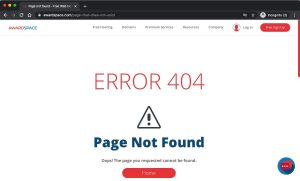 404 status codes are quite common on the web and are most often triggered by a mistyped URL.