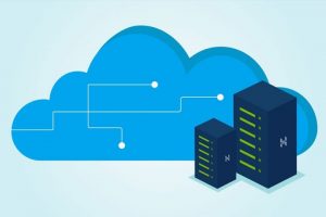 Hosting industry blue cloud image