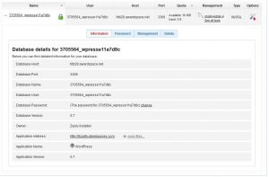 wordpress-database-information