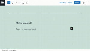 You can create a separator in Gutenberg by typing three hyphens.