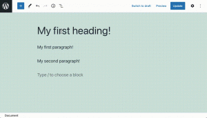 The Move to option allows you to reposition a block using the arrow keys on your keyboard.