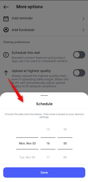 Set exact time when the post is being automatically published